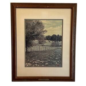 B. Herd “Llano Spring” #260/500 Signed Limited-Edition Print – Texas Landscape